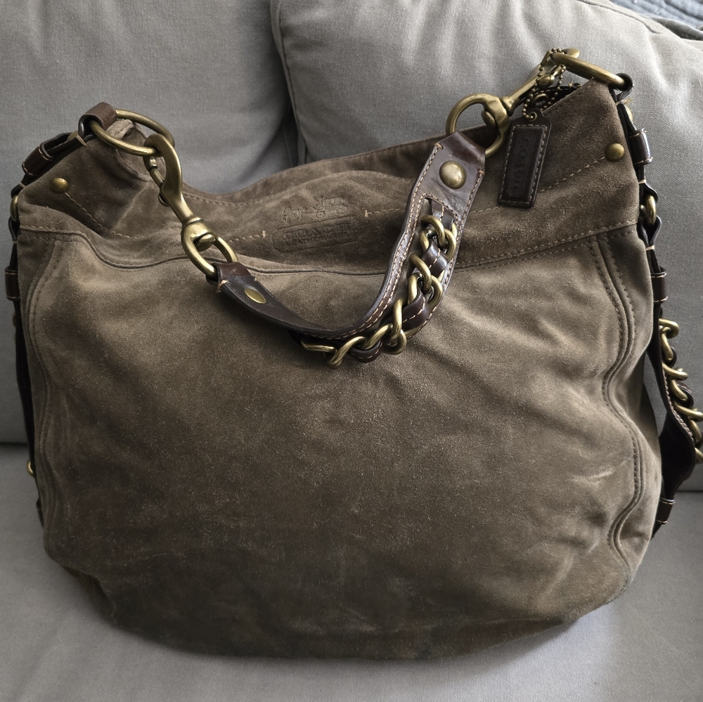 Coach Zoe Suede Hobo
